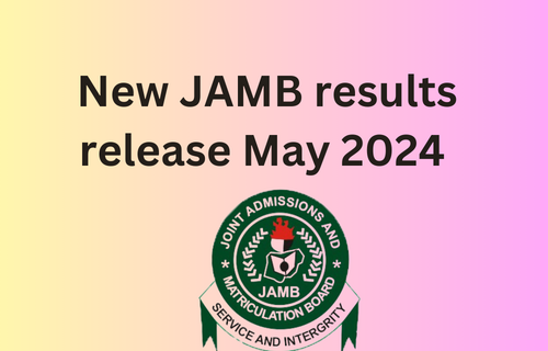 New JAMB results release May 2024 with jamb official logo and stamp on original fine transparent background