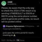 New JAMB results 2024 updates 